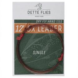 Bas de ligne Dette Flies 3,70 m (12ft) 5X - 0.15 mm