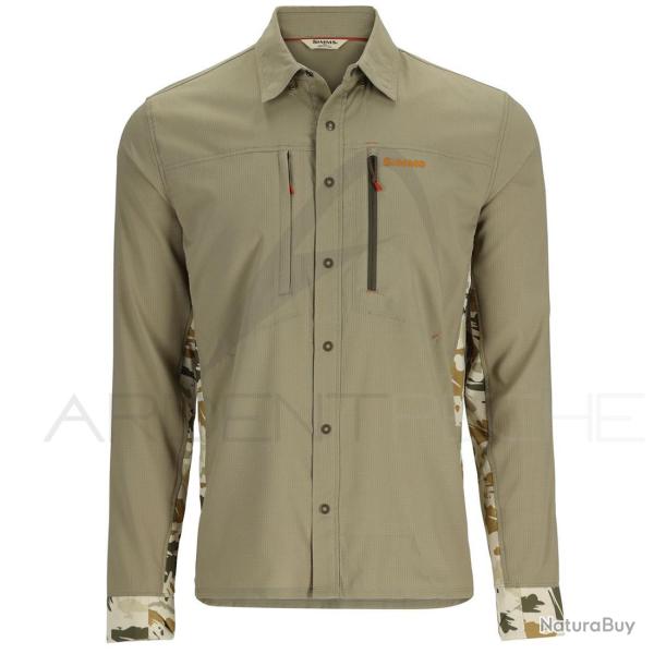 Chemise SIMMS Intruder Bicomp Stone Ghost Camo Stone XXXL