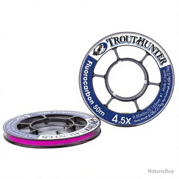 Fils fluorocarbone TroutHunter 0,090 mm - 8X