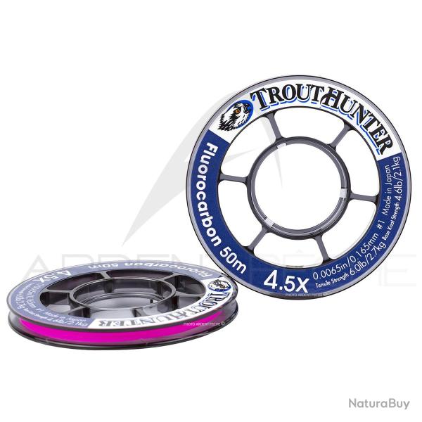 Fils fluorocarbone TroutHunter 0,310 mm - 01X