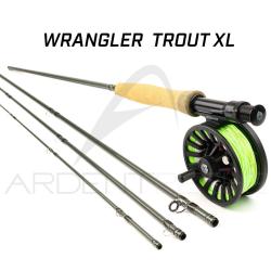 Pack Canne &agrave; mouche REDINGTON WRANGLER Trout XL 9' soie 6