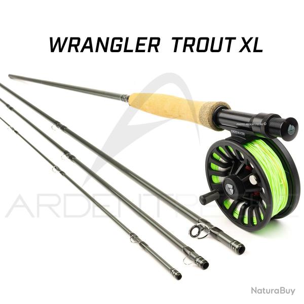 Pack Canne � mouche REDINGTON WRANGLER Trout XL 9' soie 6