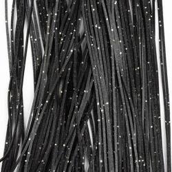 SiliLegs Semperfli Black and Silver Flake