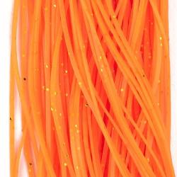 SiliLegs Semperfli Orange and Silver Flake