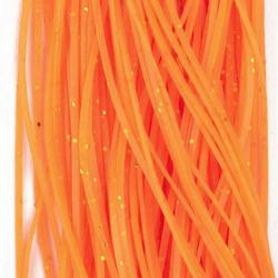 SiliLegs Semperfli Orange and Silver Flake