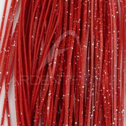 SiliLegs Semperfli Red and Silver Flake