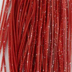 SiliLegs Semperfli Red and Silver Flake