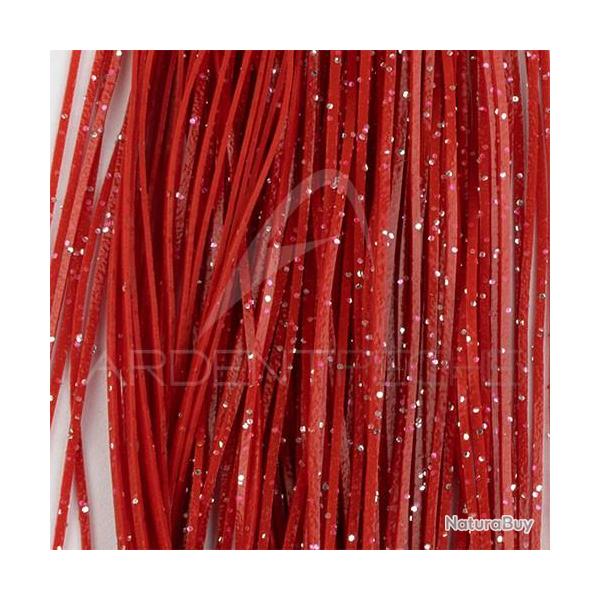 SiliLegs Semperfli Red and Silver Flake