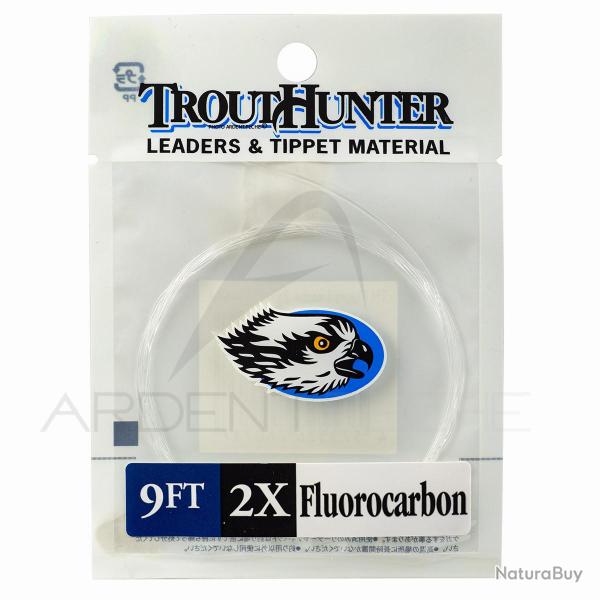 Bas de ligne fluorocarbone TroutHunter 9' (2.70m) 3X (0,205 mm)