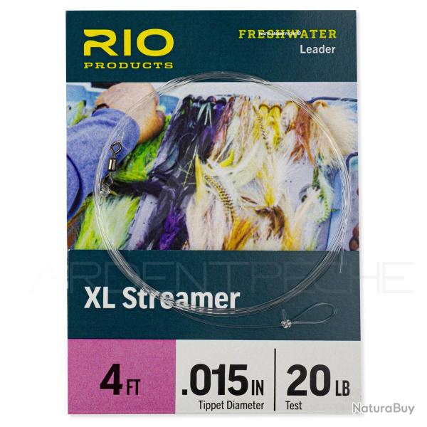 Bas de ligne RIO XL streamer (1,20m) 11.3kg (25lb)