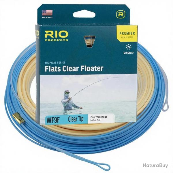 Soie RIO PREMIER Flats Clear Tip Flottante WF10F
