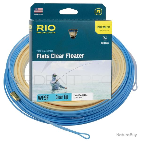 Soie RIO PREMIER Flats Clear Tip Flottante WF9F