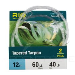 Bas de ligne RIO Tapered Tarpon fluorocarbon 30/80 lb