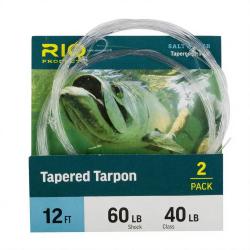Bas de ligne RIO Tapered Tarpon fluorocarbon 30/80 lb