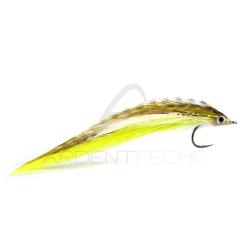 Mouche STS Truite de mer candy grizzly/jaune/chartreuse H6