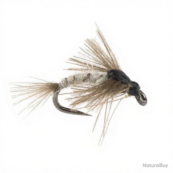 Mouche STS CDC caddis nymph gris H16