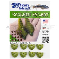 T&ecirc;te Fish-Skull sculpin olive Mini