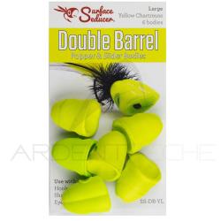 T&ecirc;te de popper double Jaune chartreuse Petit