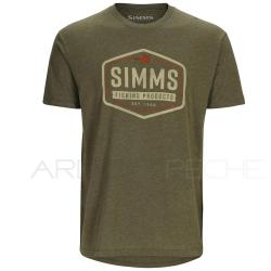 Tee shirt SIMMS Fly Patch T Shirt Military Heather