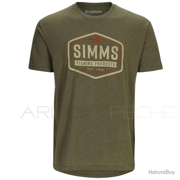 Tee shirt SIMMS Fly Patch T Shirt Military Heather