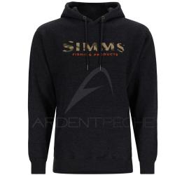 Sweat SIMMS Logo Hoody Charcoal Heather M