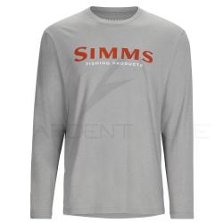 Sweat SIMMS Logo Shirt LS Cinder Heather XL