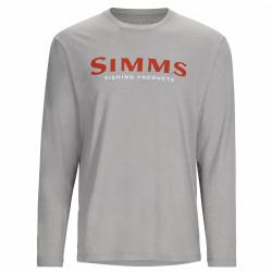 Sweat SIMMS Logo Shirt LS Cinder Heather