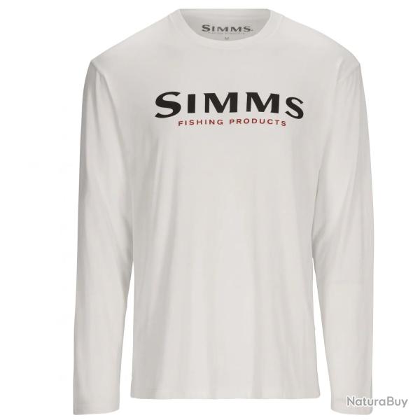 Sweat SIMMS Logo Shirt LS White