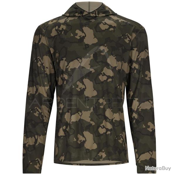 Sweat SIMMS Bugstopper SolarFlex Hoody Regiment Camo Olive Drab L