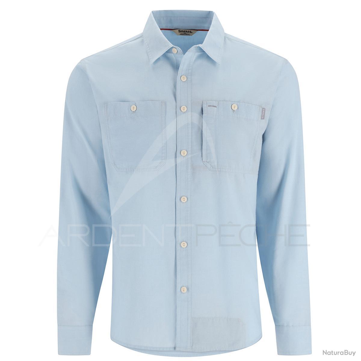 Chemise à manches longues avec 2 poches poitrine et bandes