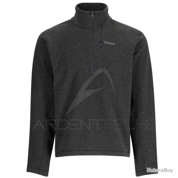 Sweat SIMMS Rivershed Half Zip Black Heather M