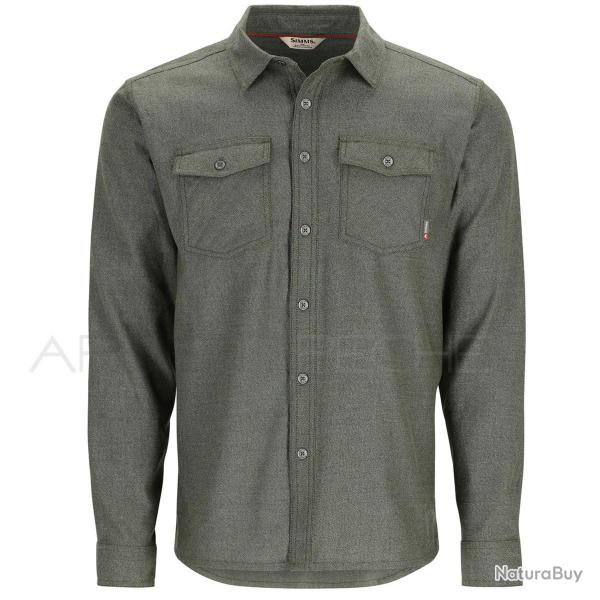 Chemise SIMMS Shoal Flannel Shirt Riffle Green XXL