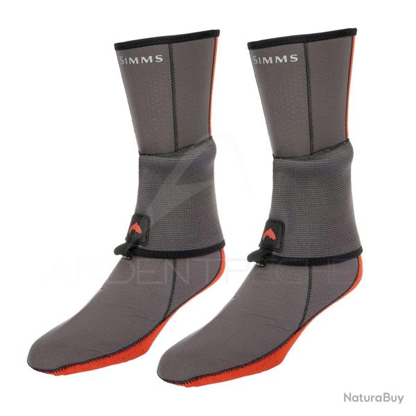 Chaussette n�opr�ne SIMMS Flyweight Wet Wading Sock Pewter S