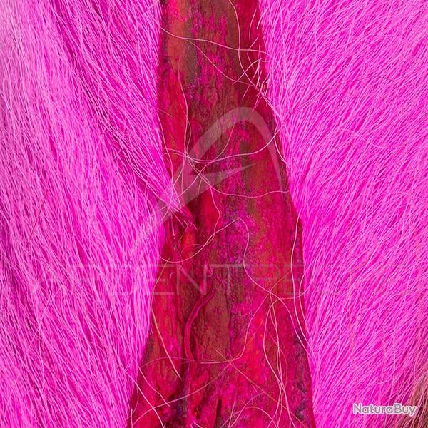 Bucktail queue de daim Large Fluo rose