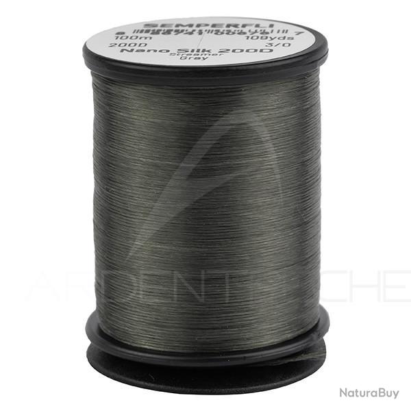 Fils de montage Semperfli Nano Silk Streamer 200D 3/0 Gris fonc�