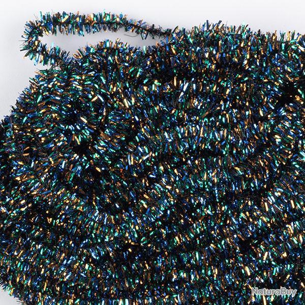 Herl de paon synth�tique 2 mm bleu