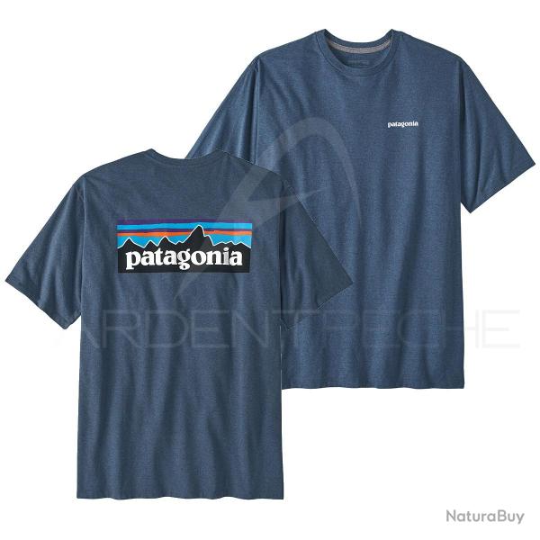 Tee shirt PATAGONIA Men s P 6 Logo Responsibili Tee Unity Blue