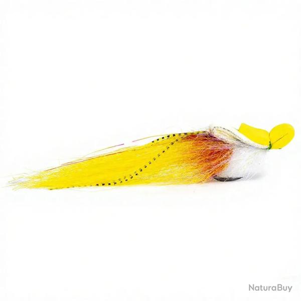Mouches PUGLISI Top water White/Yellow H2/0
