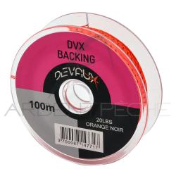 Backing DEVAUX Orange/noir 30lb Orange/noir 250m