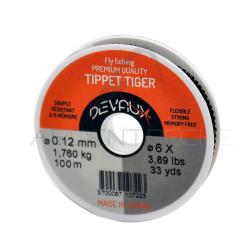 Fils nylon DEVAUX Tiger (100 m) 7X - 0,10 mm