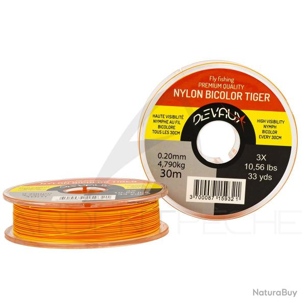 Fils nylon bicolore DEVAUX Tiger 0.20mm