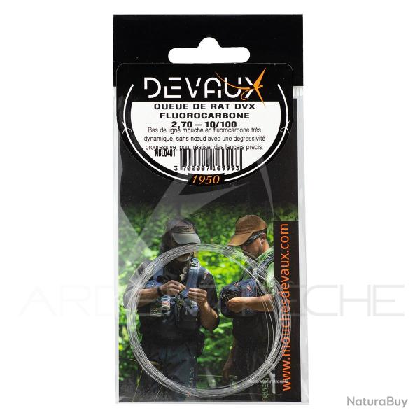Bas de ligne DEVAUX Queue de rat fluorocarbone 2,70 m 10/100