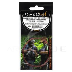 Bas de ligne DEVAUX Queue de rat Speedlast marron tricolore 2,70 m 14/100