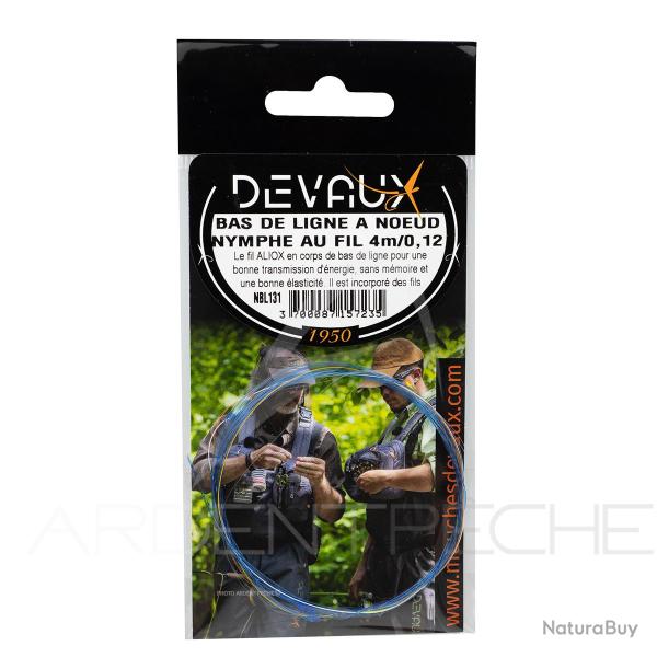 Bas de ligne DEVAUX � noeuds nymphe au fil 4m 10/100