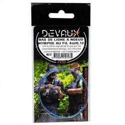 Bas de ligne DEVAUX &agrave; noeuds nymphe au fil 4m 14/100