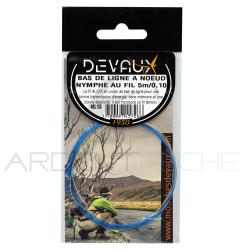 Bas de ligne DEVAUX &agrave; noeuds nymphe au fil 5 m 12/100