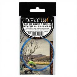 Bas de ligne DEVAUX &agrave; noeuds nymphe au fil 5 m 16/100