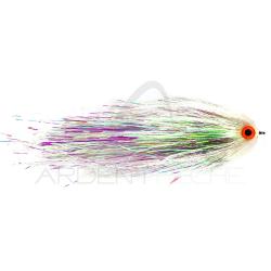 Mouche FutureFly Brochet Predator flash blanc H4/0