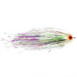 Mouche FutureFly Brochet Predator flash blanc H4/0