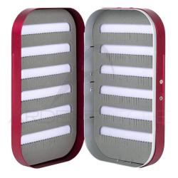 Boite &agrave; mouches ARDENT PECHE aluminium AP282 rouge